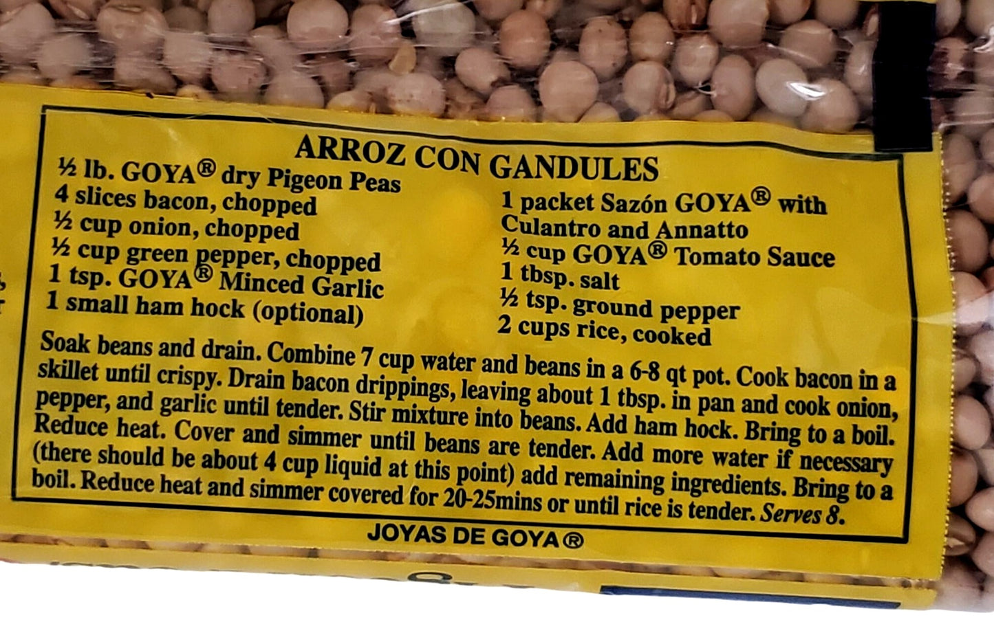 Goya Gandules (Dry Pigeon Peas) 14oz