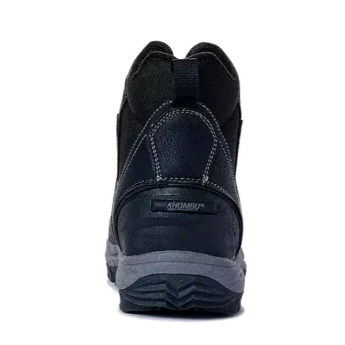 KHOMBU Boots Mens Mason Outdoor Waterproof Rugged Slip-on Zipper Front Shoes