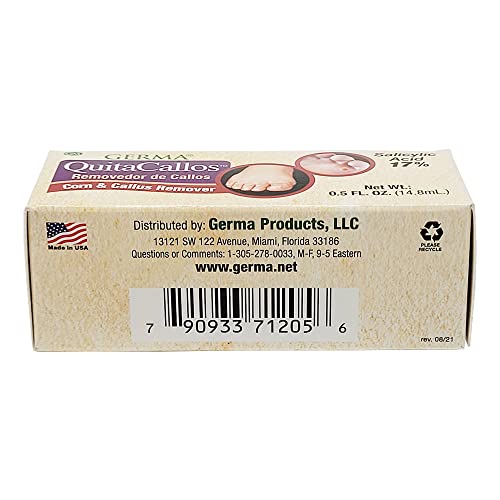 Germa Quita Callos Corn and Callus Remover 0.5oz Bottle with applicator