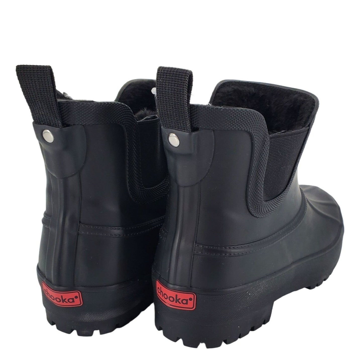 Chooka Women's Snow Boots Winter Duck Chelsea Faux Fur Shoes Waterproof Ankle Rainboot