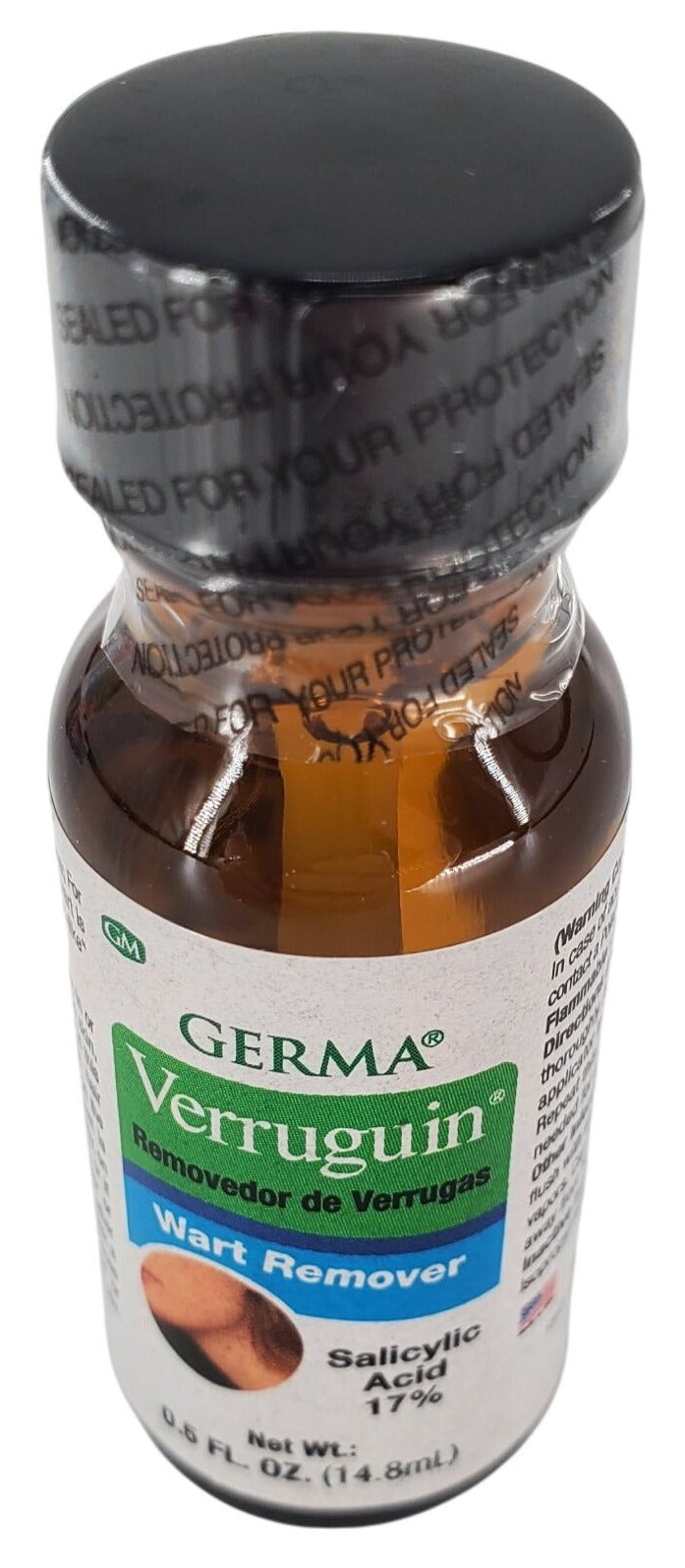 Verruguin Liquid Wart Remover Salicylic Acid 17% Removedor De Verrugas (14.8 mL)