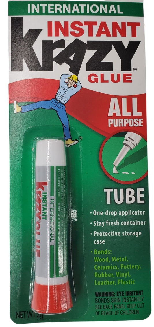 Instant KRAZY Glue Interantional version All purpose adhesive 2 Gram Tube
