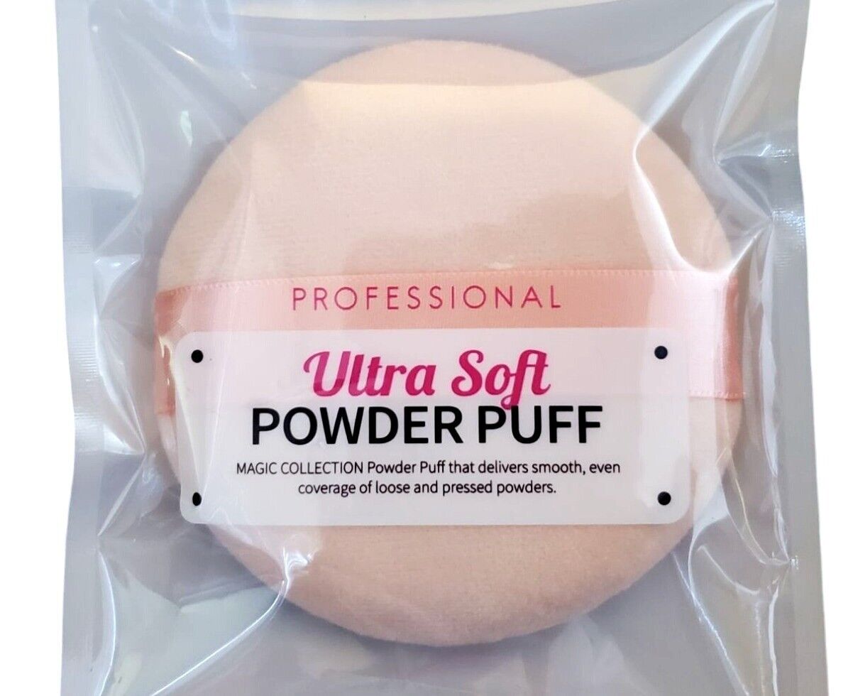 Magic Beauty Powder Puff Washable Pressed Face Loose Body Reusable Makeup Applicator Puffer 4x4