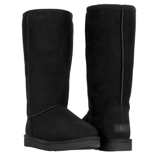 UGG Classic Tall II Boots Fur Suede Water Repellent Outdoor Luxury Shoes Black