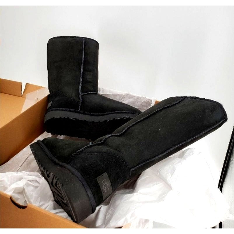 UGG Classic Tall II Boots Fur Suede Water Repellent Outdoor Luxury Shoes Black