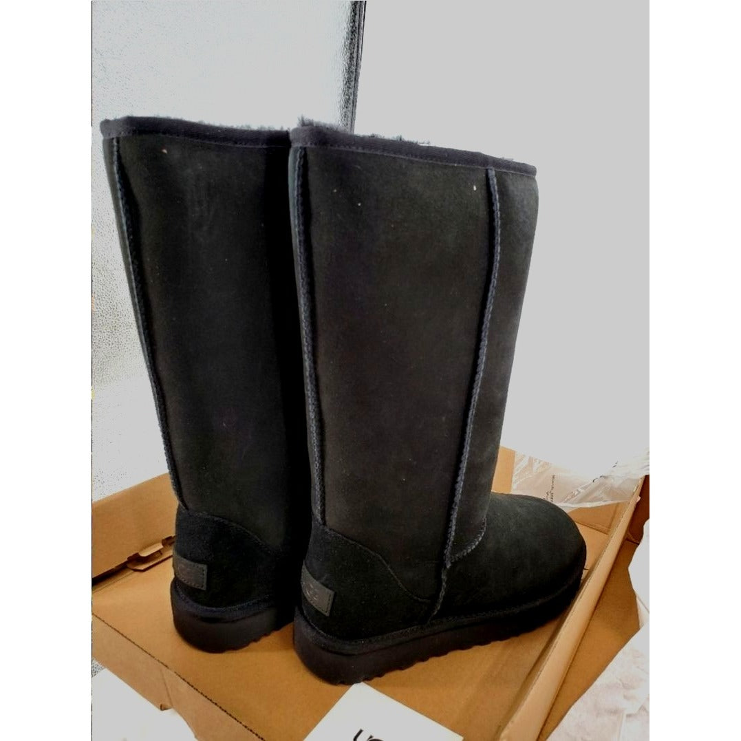 UGG Classic Tall II Boots Fur Suede Water Repellent Outdoor Luxury Shoes Black