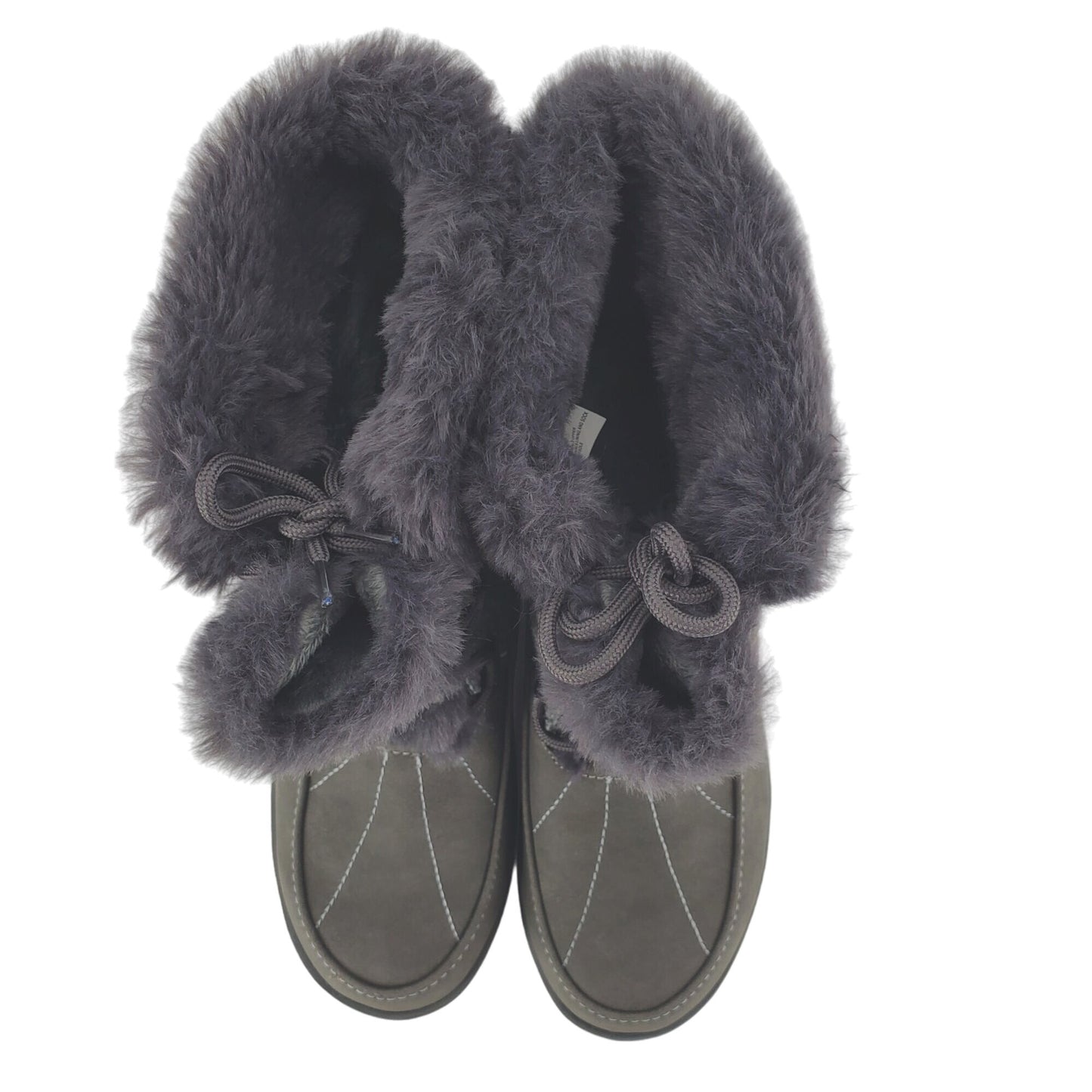 JBU Boots Faux Fur Weather Ready Outdoor Combat Water Resistant Shoes Winter