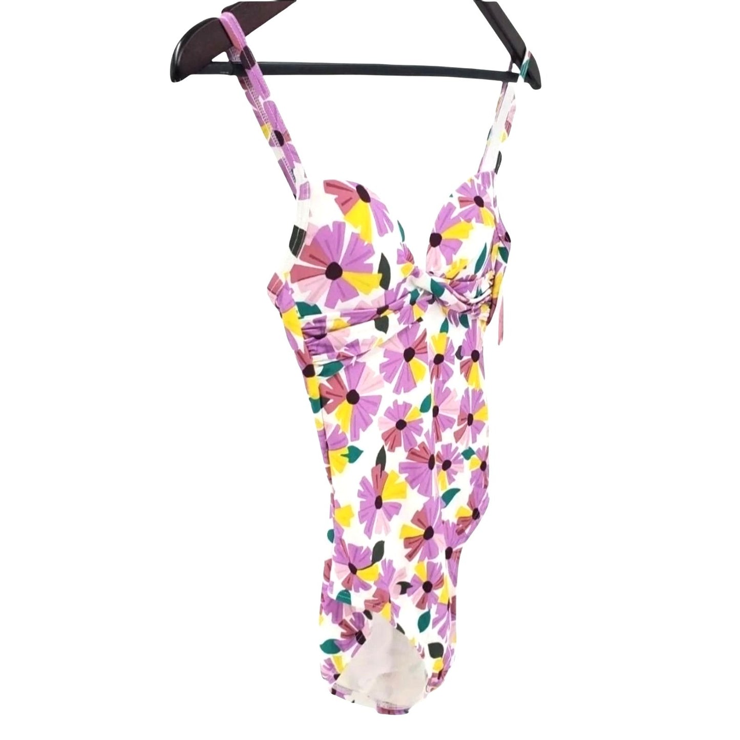Kate Spade One-piece Twist Front WallFlower Colorful Daisy Floral Swimwear