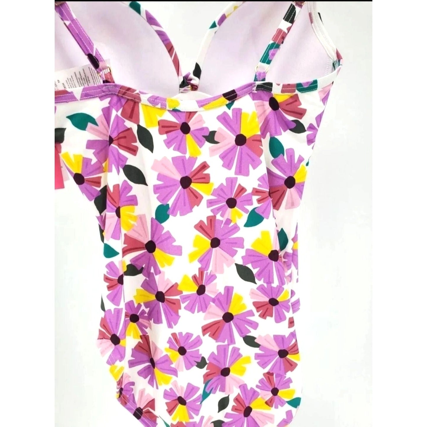 Kate Spade One-piece Twist Front WallFlower Colorful Daisy Floral Swimwear