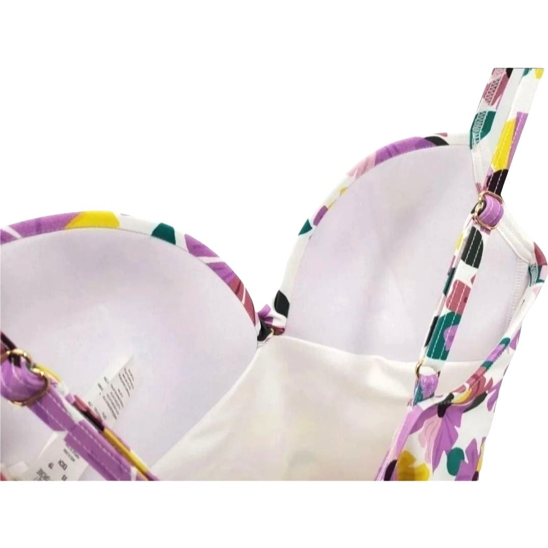Kate Spade One-piece Twist Front WallFlower Colorful Daisy Floral Swimwear