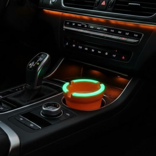 Butt Bucket Stub Out Car Ash Tray Glow in the Dark Cup Holder Self Extinguishing