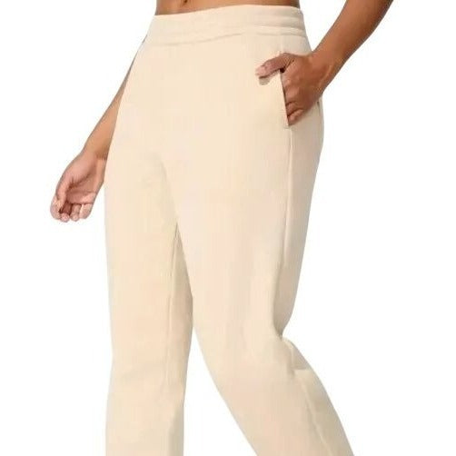 Mondetta Women Fleece Jogger Pants Leisure Elastic Waist Sweatpants Loungewear