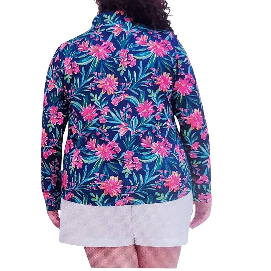 Stella Parker Shirt Quarter Zip Athletic Long Sleeve UPF 50 Sun Protection Top Activewear