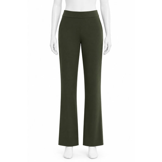 Matty M 3" Inseam Comfort Office Dress Pant Elastic Waist Pull-on Straight Leg