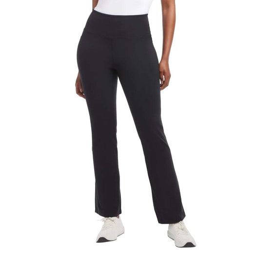 Jockey Women's High Rise Activewear Leggings Nonslip Flare Athletic Yoga Pants Black
