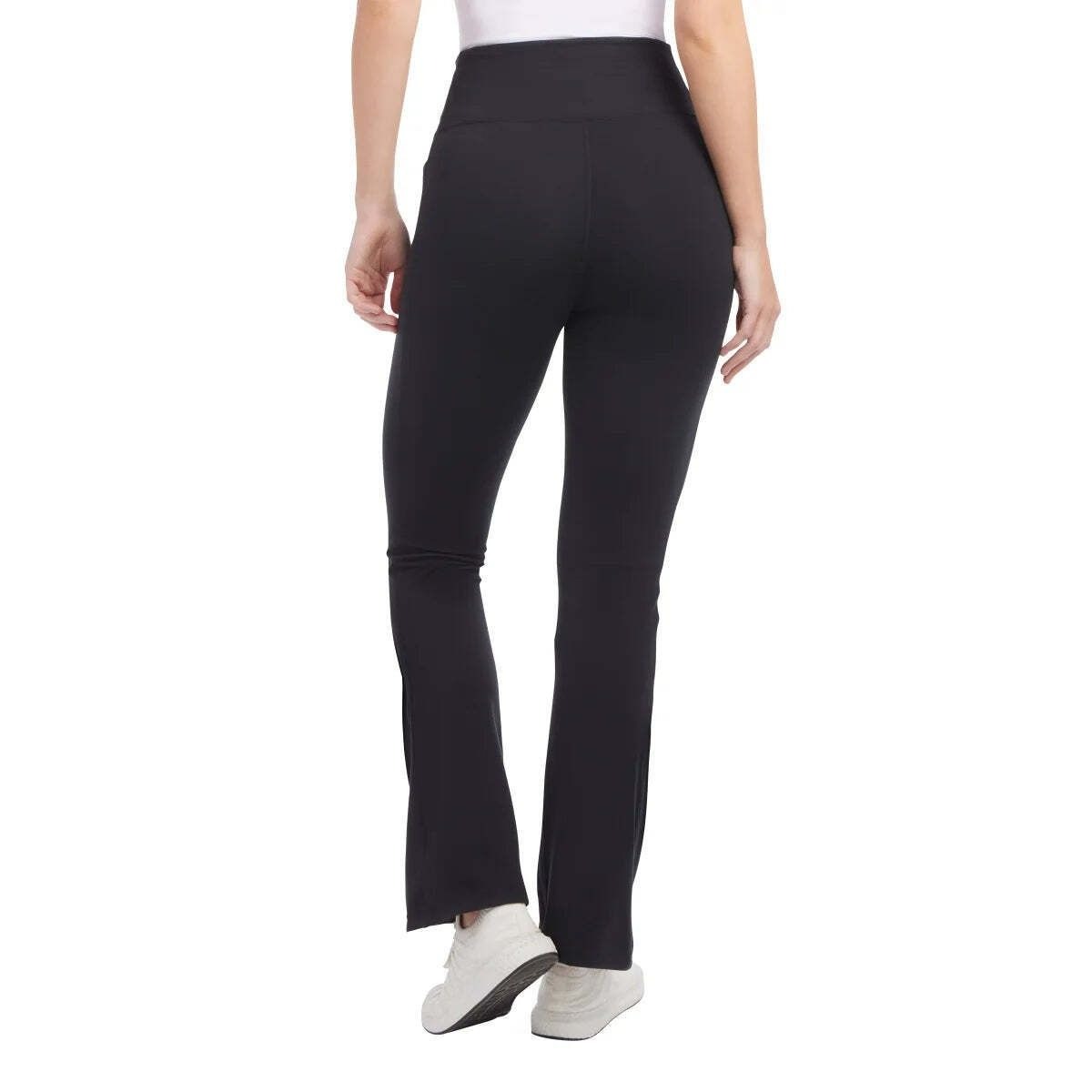 Jockey Women's High Rise Activewear Leggings Nonslip Flare Athletic Yoga Pants Black
