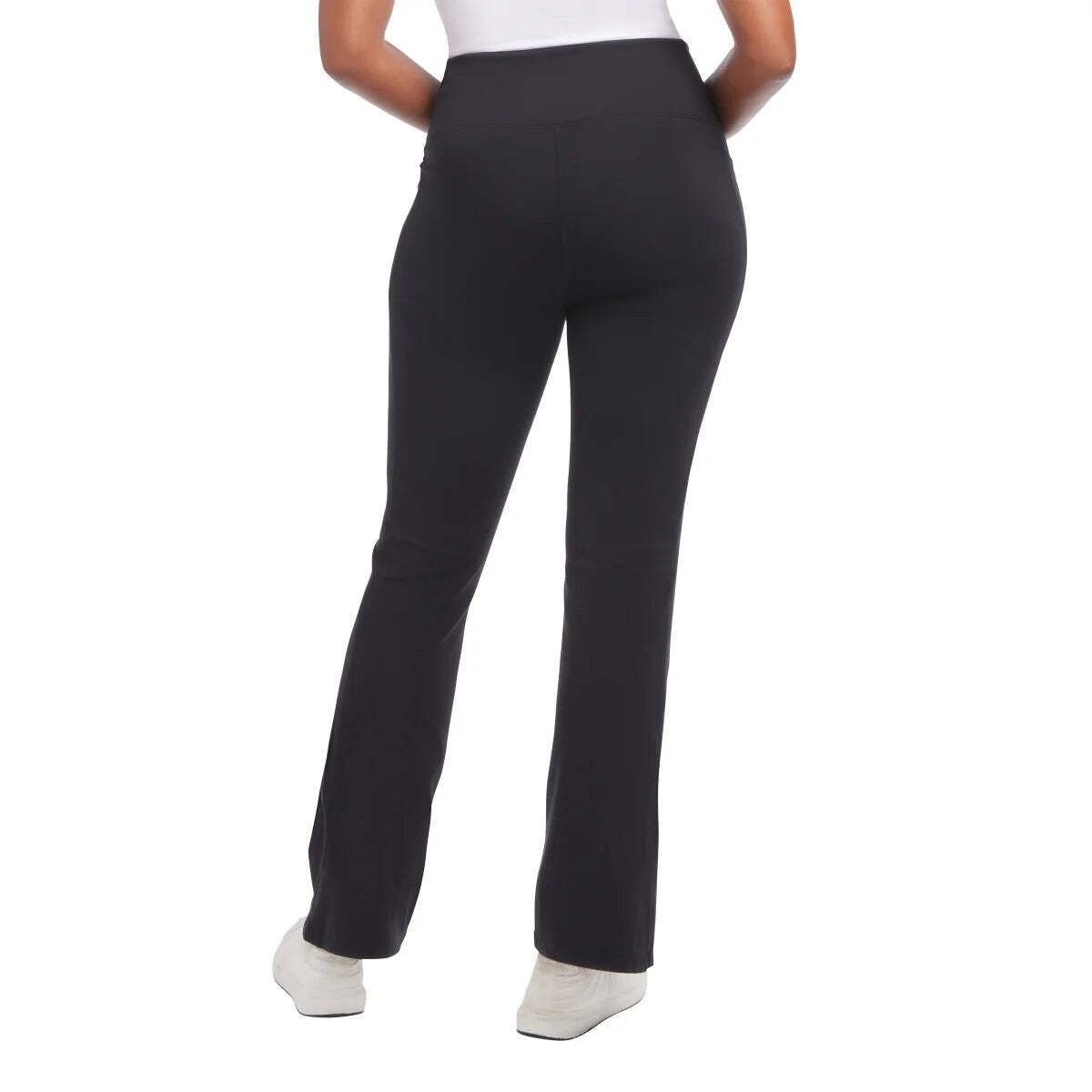 Jockey Women's High Rise Activewear Leggings Nonslip Flare Athletic Yoga Pants Black