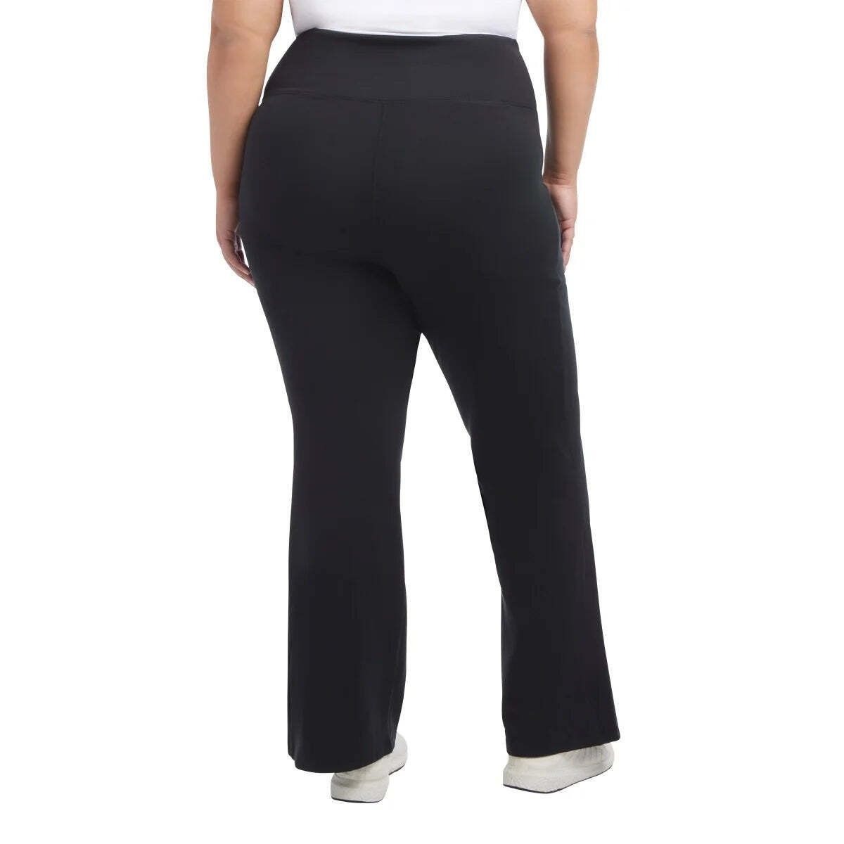 Jockey Women's High Rise Activewear Leggings Nonslip Flare Athletic Yoga Pants Black