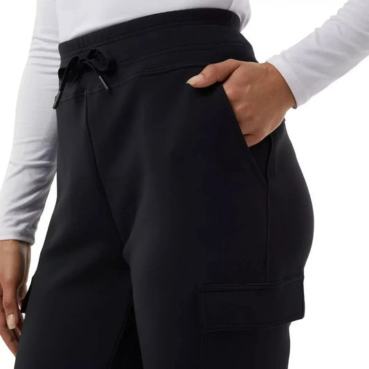 32 Degrees Women Cargo Jogger Pants Tech Fleece Athletic Elastic Drawstring