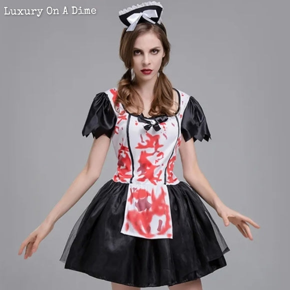 Horror Bloody Evil Nurse Killer Sexy Halloween Adult Costume