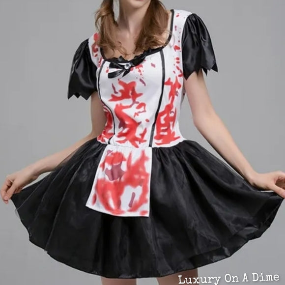Horror Bloody Evil Nurse Killer Sexy Halloween Adult Costume