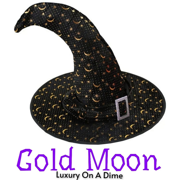 Witch Hat Halloween Costume Accessory Lace Cosplay Party Fancy Pointed/Relaxed hat