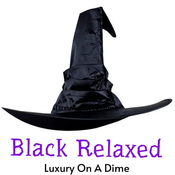 Witch Hat Halloween Costume Accessory Lace Cosplay Party Fancy Pointed/Relaxed hat