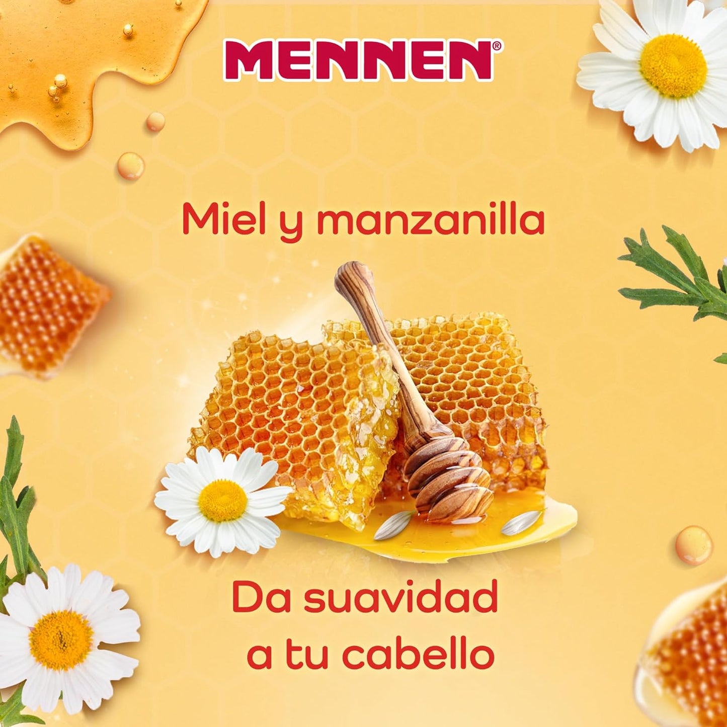 Mennen Baby Shampoo Natural Honey Nectar Chamomile Shampoo Large 700mL Bottle