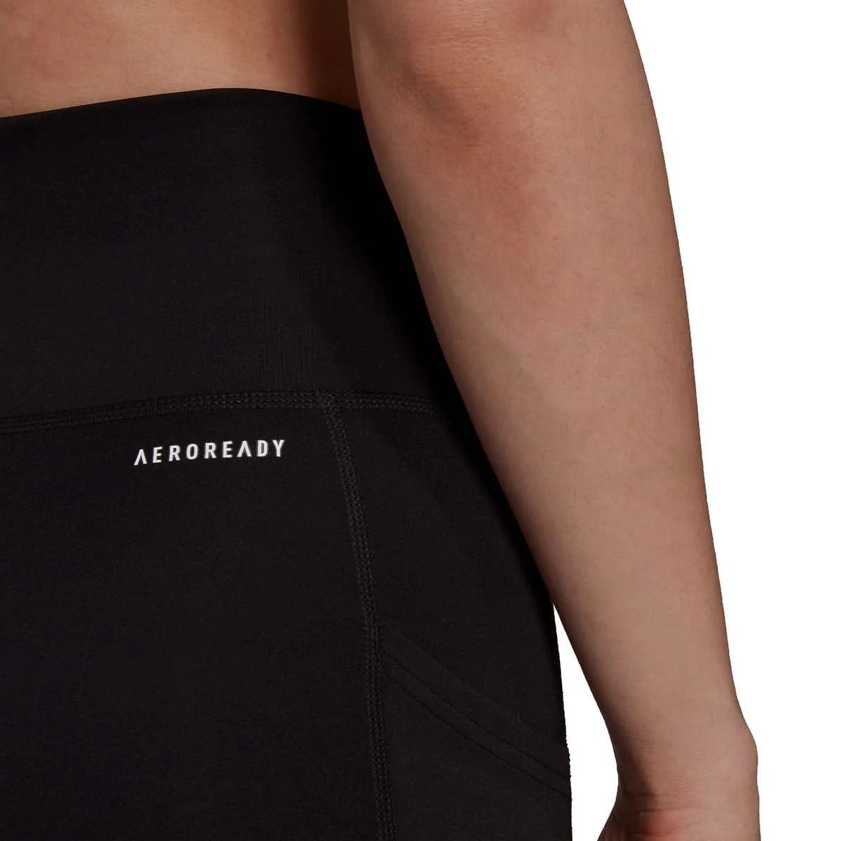 Adidas Aeroready Active 7/8 Ankle Legging Athletic Pocket Pants Activewear Black/Gray
