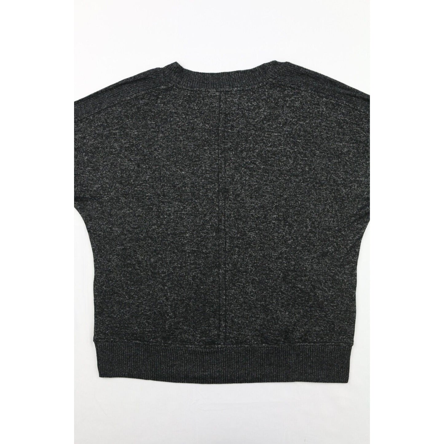 Buffalo David Bitton Woman's Sweater Soft Shirt V-Neck Long Sleeve Top Black Midweight