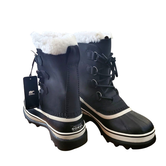 SOREL Womens Caribou Winter Snow Boots Outdoor Waterproof Duck Shoes Leather