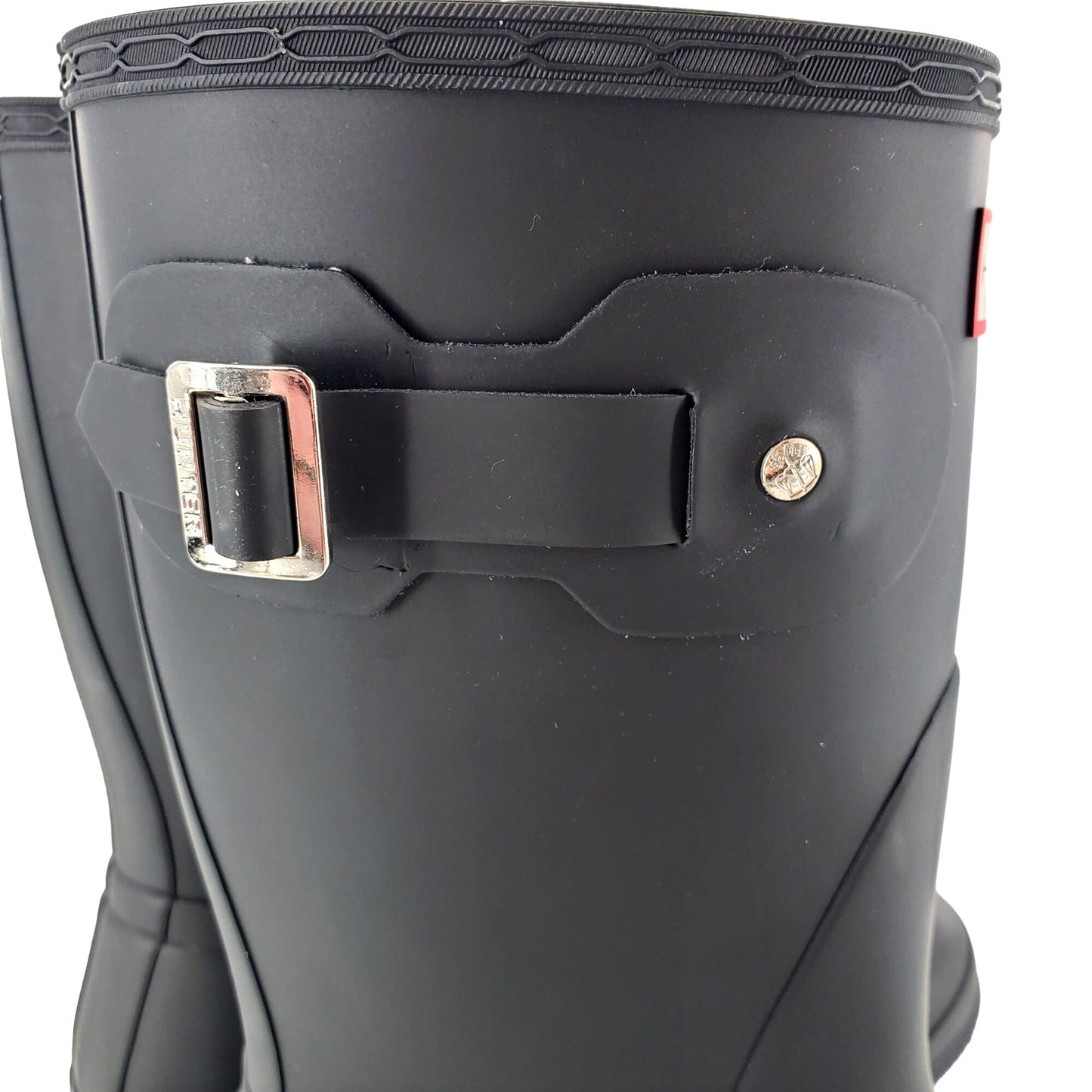 HUNTER Rain Boots Original Short Classic Rainboots Waterproof Matte Black Shoe