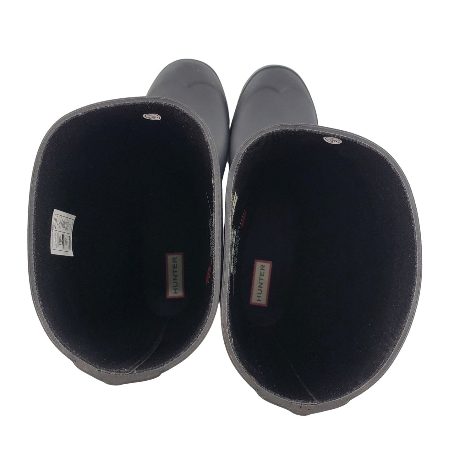 HUNTER Rain Boots Original Short Classic Rainboots Waterproof Matte Black Shoe