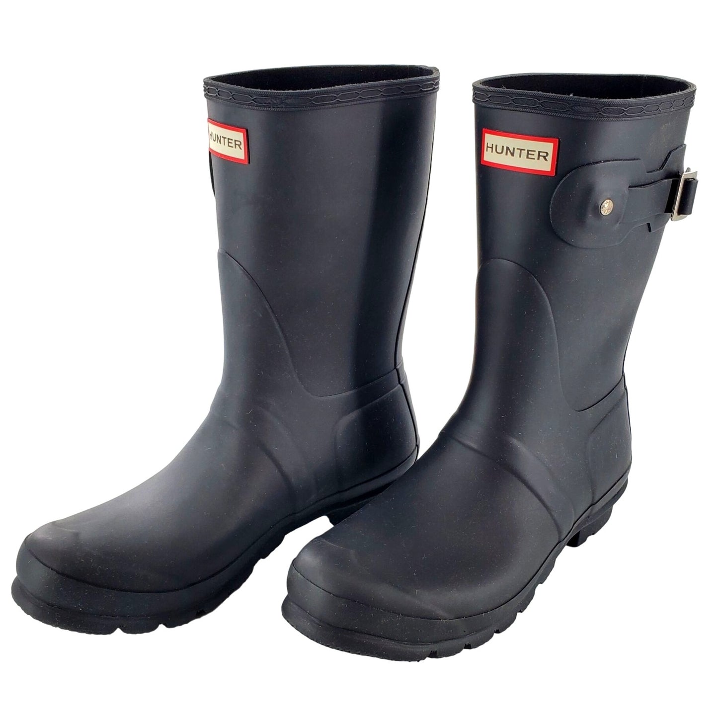 HUNTER Rain Boots Original Short Classic Rainboots Waterproof Matte Black Shoe