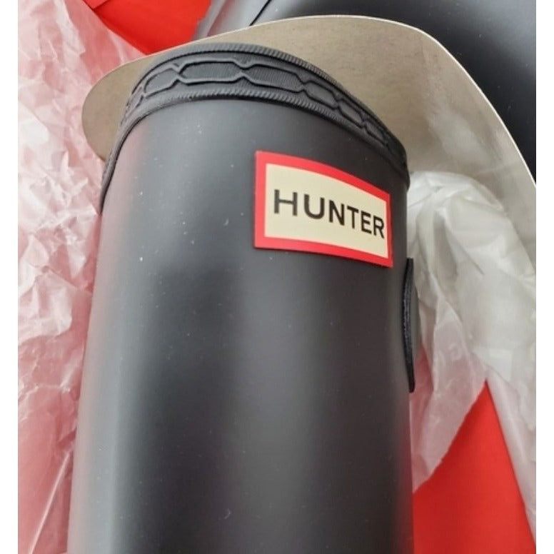 HUNTER Rain Boots Original Short Classic Rainboots Waterproof Matte Black Shoe