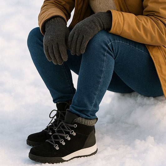 Weatherproof Womens Boots Ruby Outdoor Winter Snow Shoes Suede Leather Chunky Lug