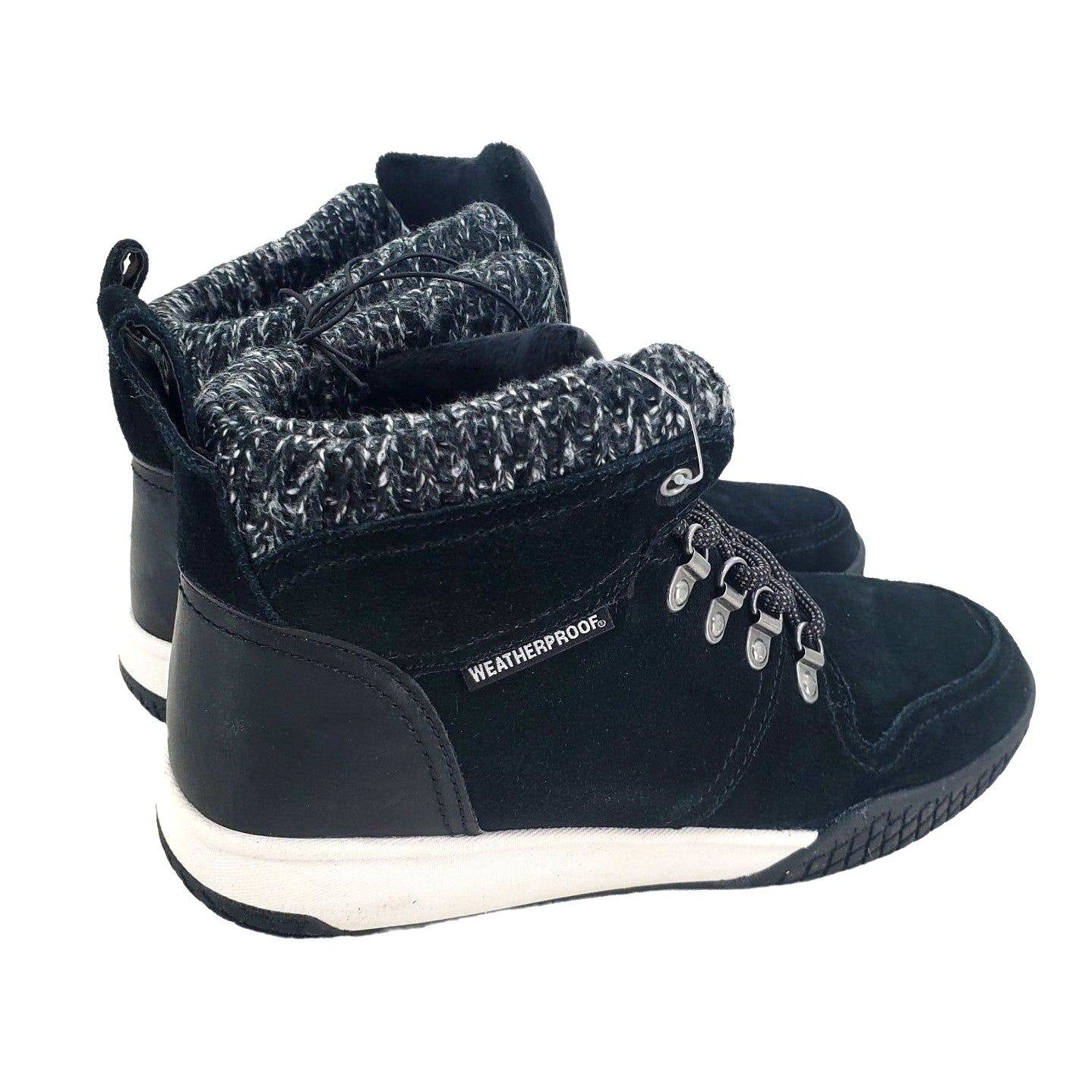 Weatherproof Womens Boots Ruby Outdoor Winter Snow Shoes Suede Leather Chunky Lug
