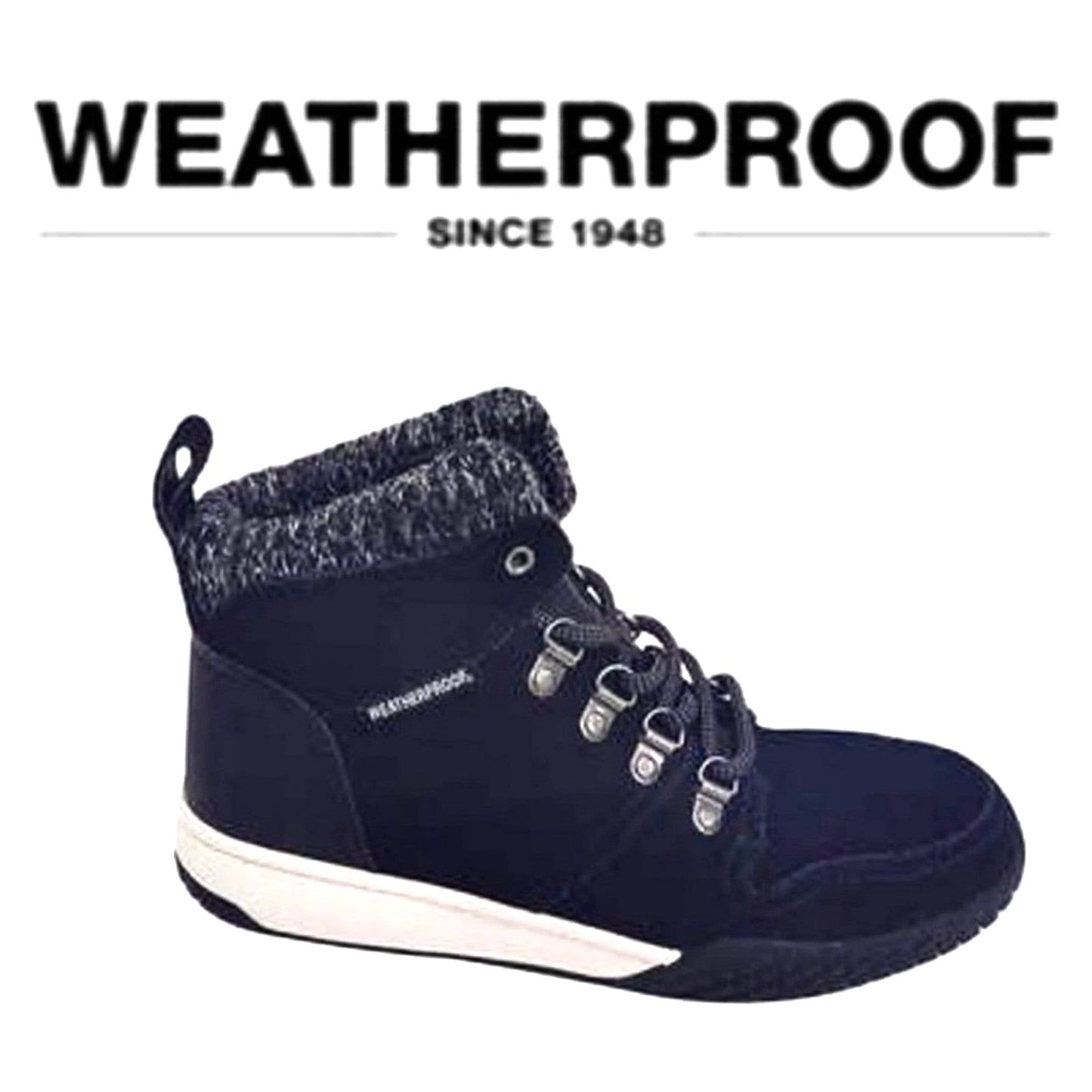 Weatherproof Womens Boots Ruby Outdoor Winter Snow Shoes Suede Leather Chunky Lug