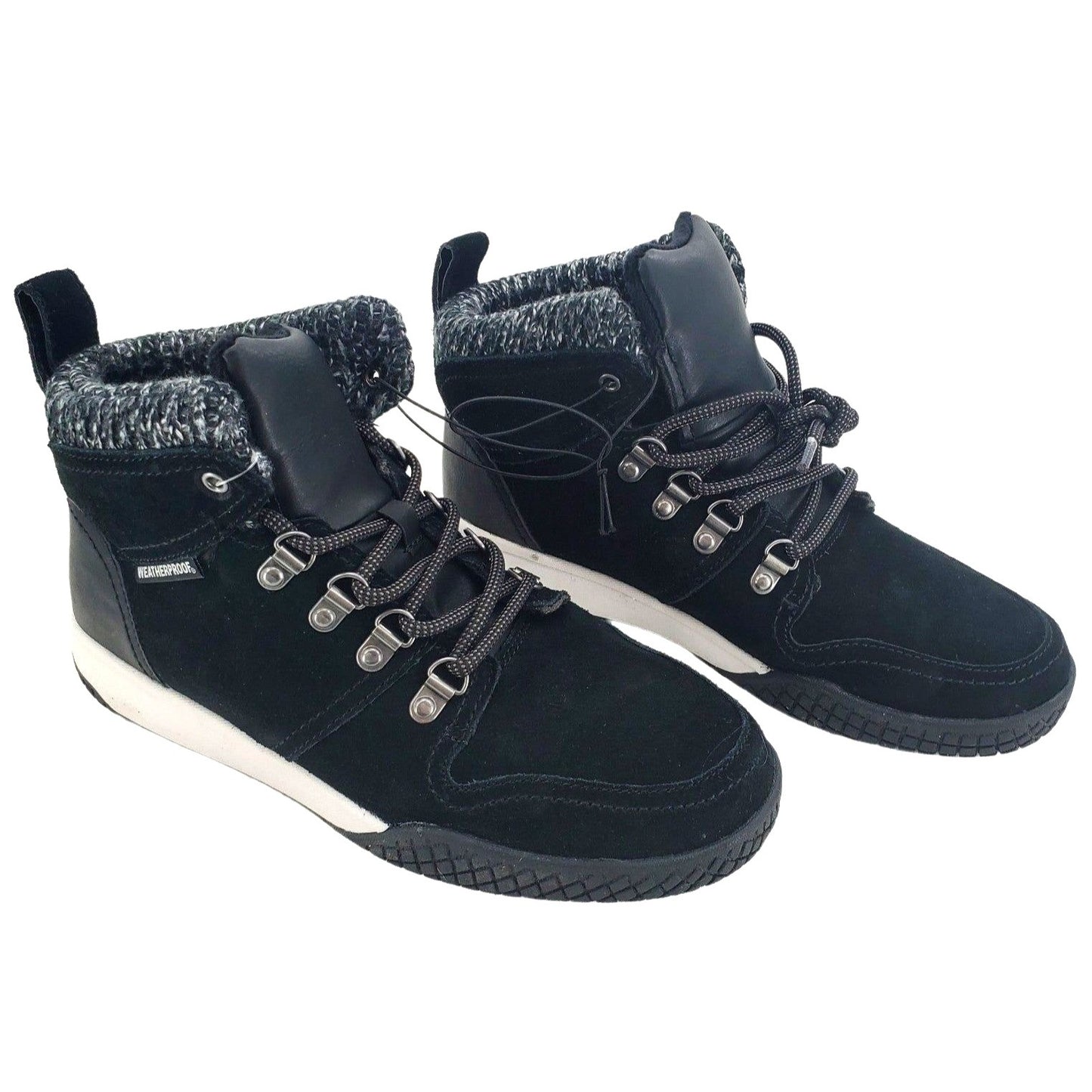 Weatherproof Womens Boots Ruby Outdoor Winter Snow Shoes Suede Leather Chunky Lug