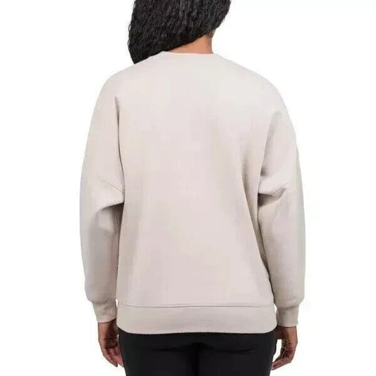 TUFF Athletics Women's Sweatshirt Fleece Crewneck Pullover Shirt Pockets Activewear