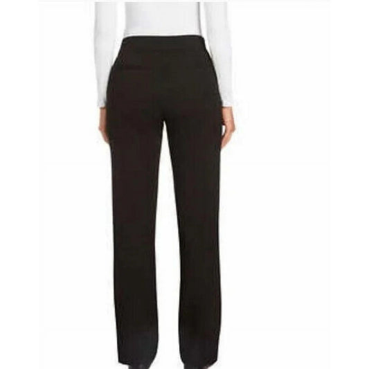 Matty M Women's Comfort Office Dress Pants High-Rise Elastic Waist Pull-on 30" inseam Black
