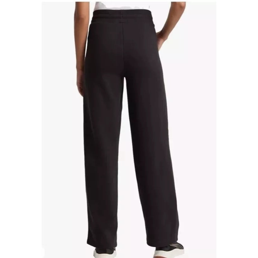 Puma Women's Sweatpants Fleece Lined Drawstring Elastic Waist Straight Leg Pants