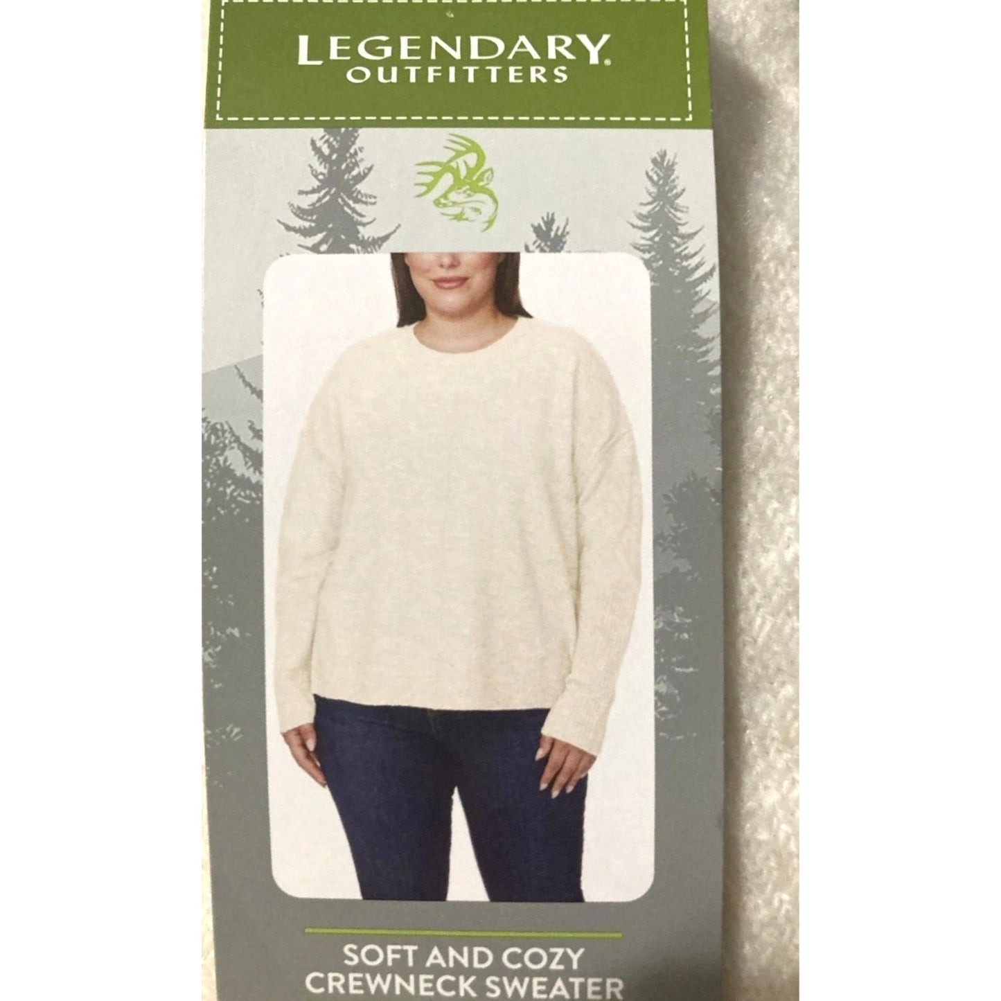 Legendary Outfitters Women's Long Sleeve Cozy Shirt Crewneck Sweater Pullover Top