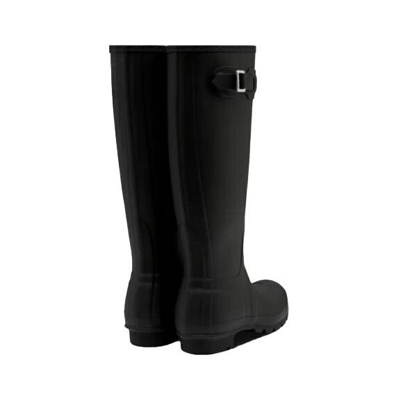 Hunter Rain Boots Woman's Original Tall Matte Black Rainboots Shoes Waterproof