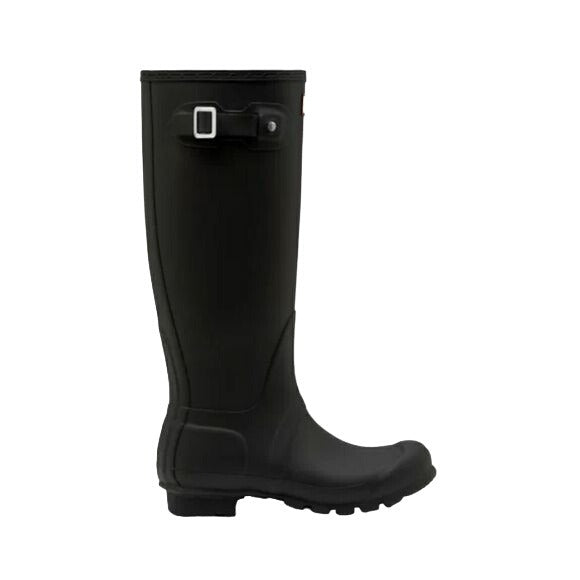 Hunter Rain Boots Woman's Original Tall Matte Black Rainboots Shoes Waterproof