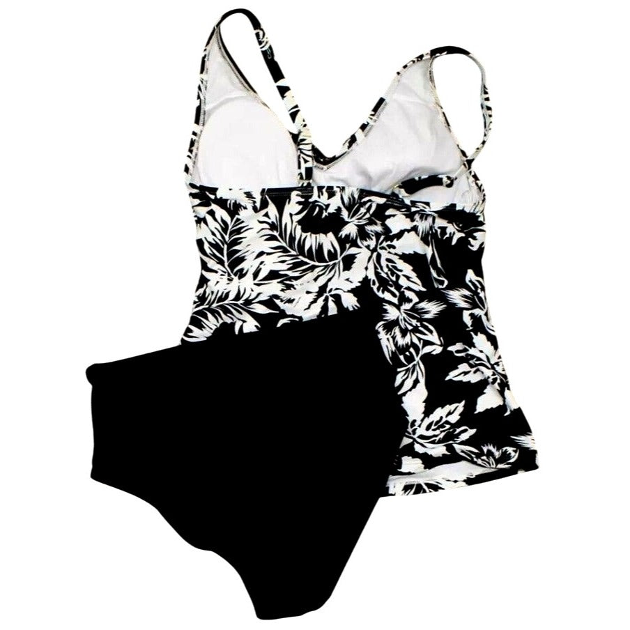 Kathy Ireland Tankini Bikini Set Swimwear Bathing Suit Matching Top Bottom