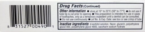 IODENT Oral Pain Relief Gel 0.42 OZ, Maximum Strength 20% Benzocaine
