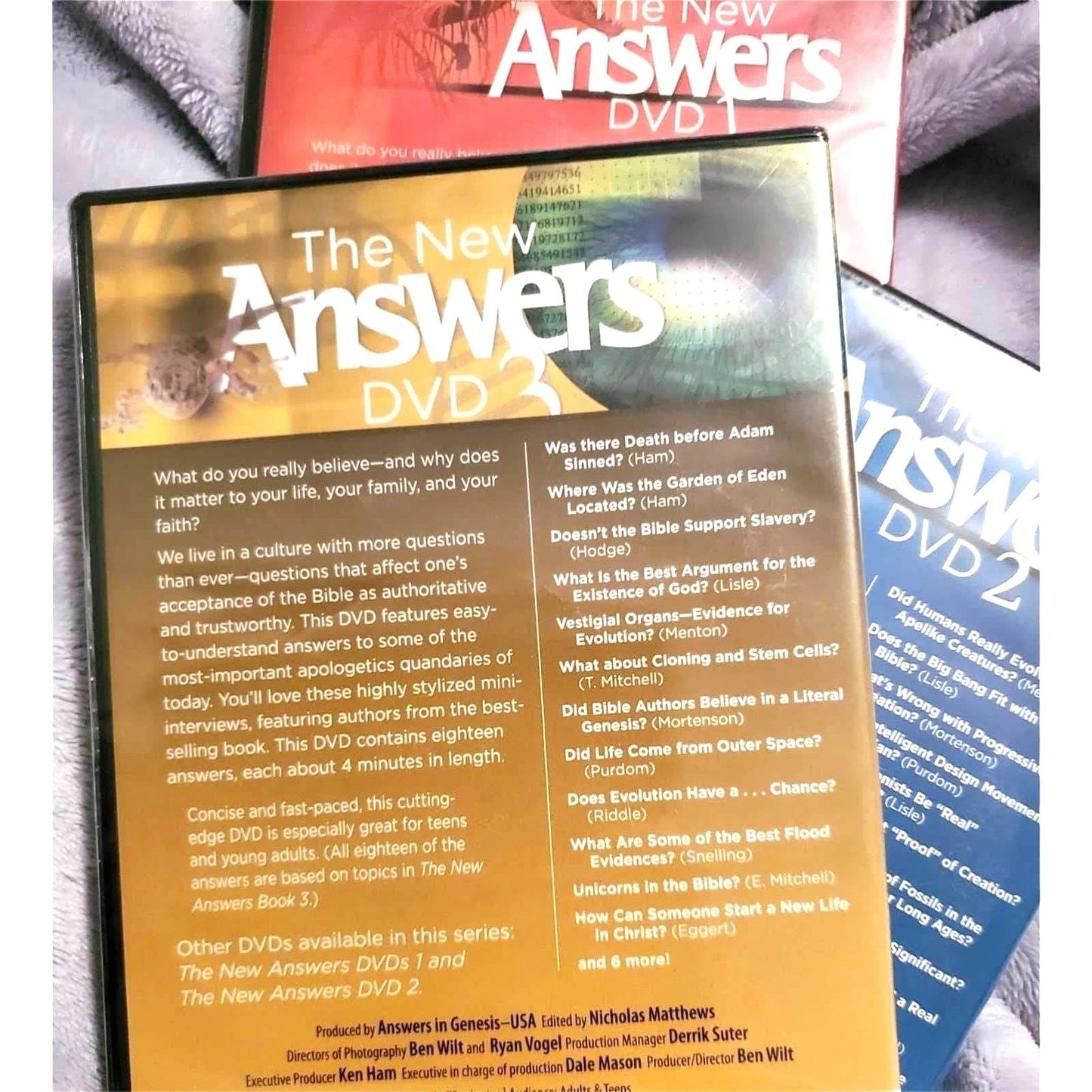 Bible Religious DVD Set 3 THE NEW ANSWERS children education