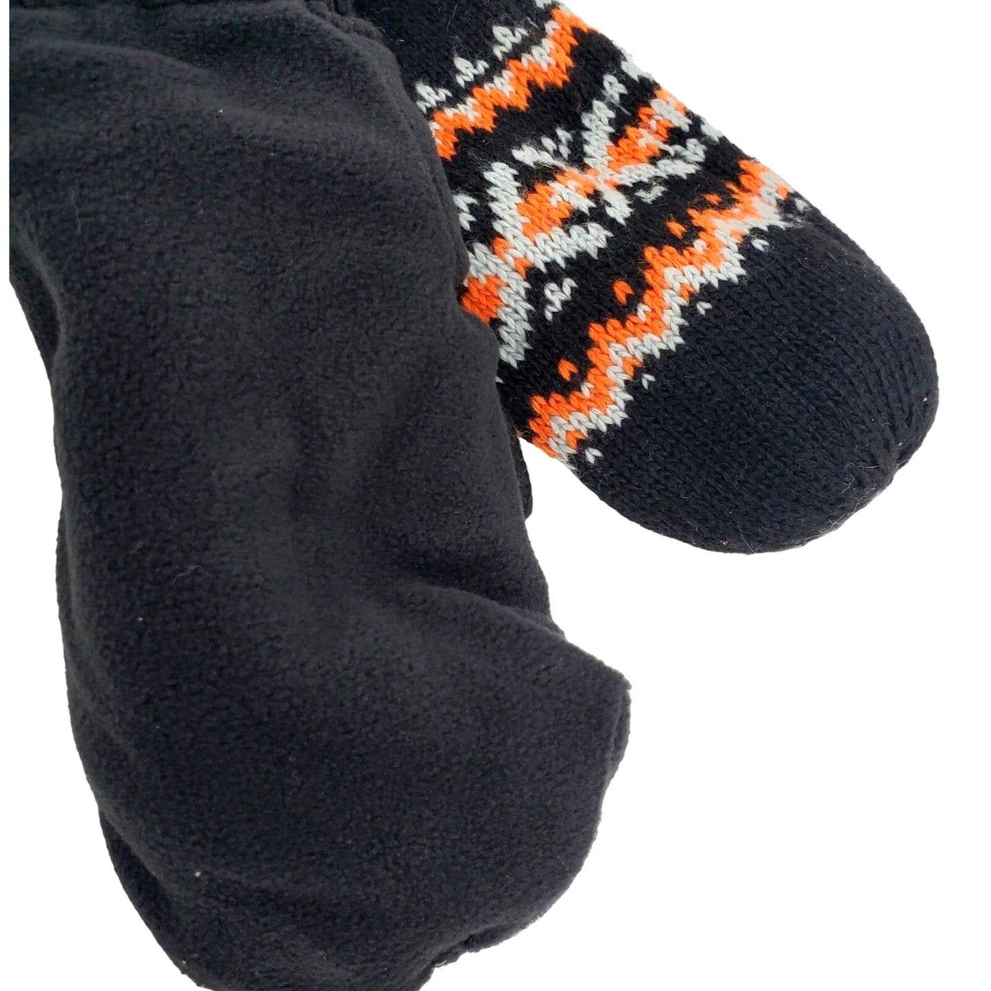 CAT & JACK Girls knit Mittens Double-layer Winter gloves Fair Isle