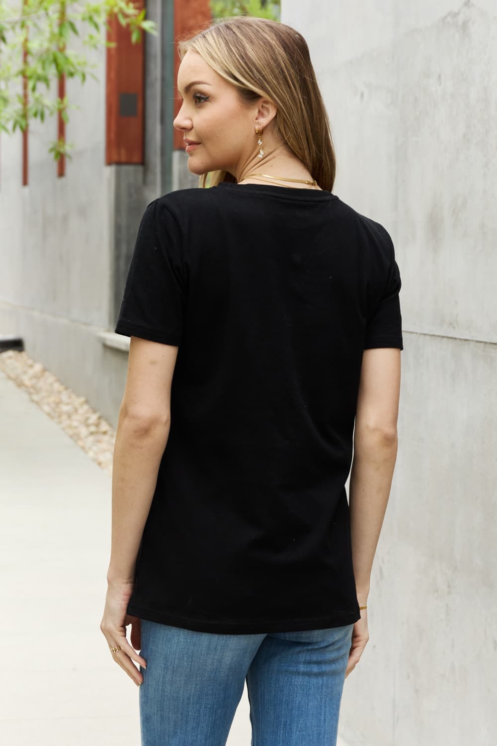 Moon and Sun Celestial Spiritual Graphic 100% Cotton Short-sleeve Tee (Plus Size Available)